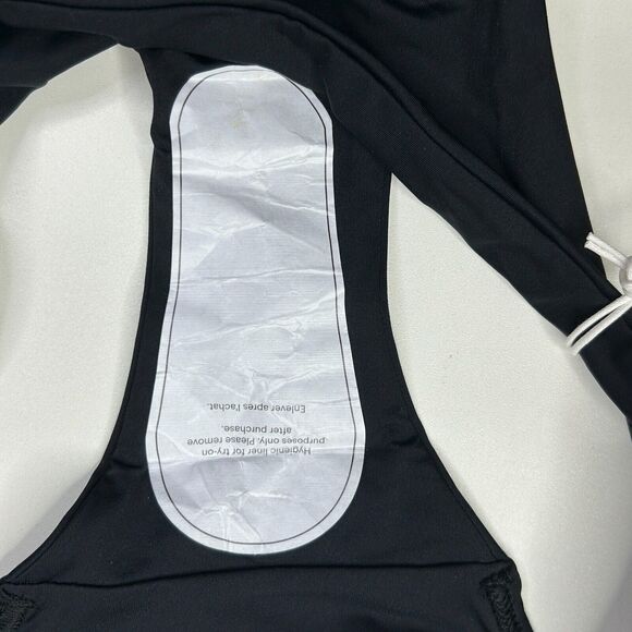 Everlane The Thigh-High Bikini Bottom &Triangle Bikini Top 2 PC Black Large NWT - Picture 14 of 14